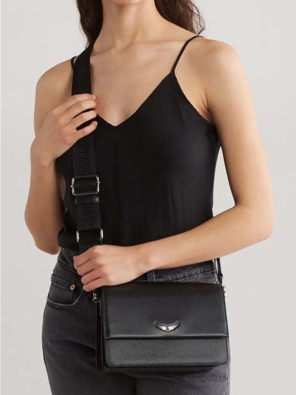Black Leather Crossbody Zadig & Voltaire Lolita Bag